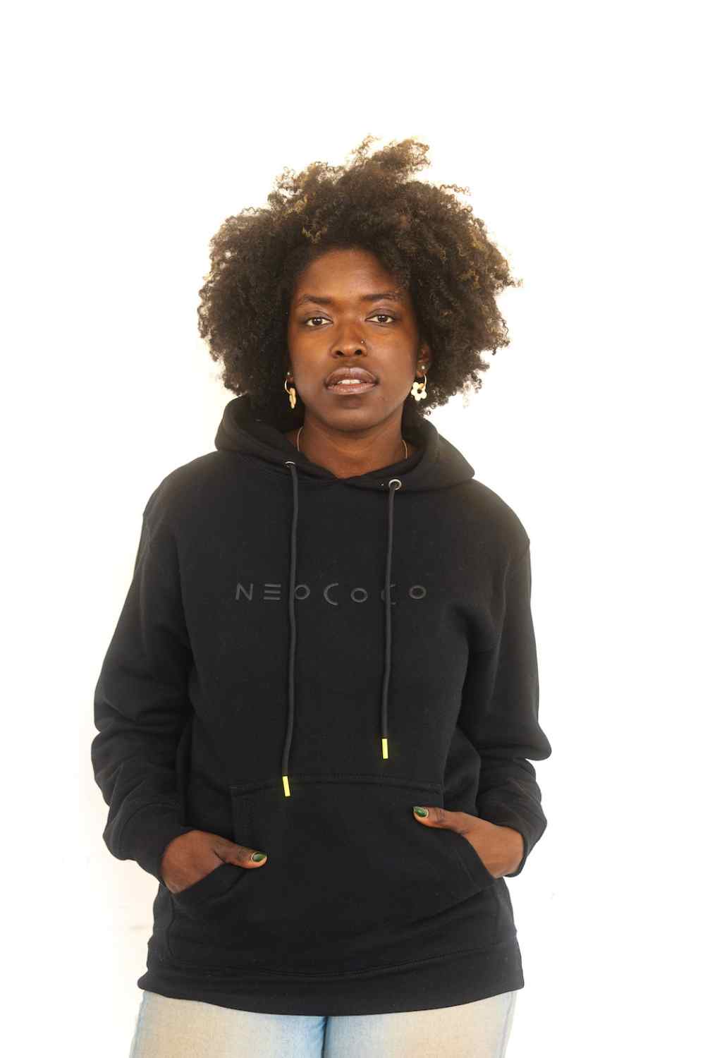Hooded Sweatshirt in Powder Blue | 100% Cotton Fleece Lined