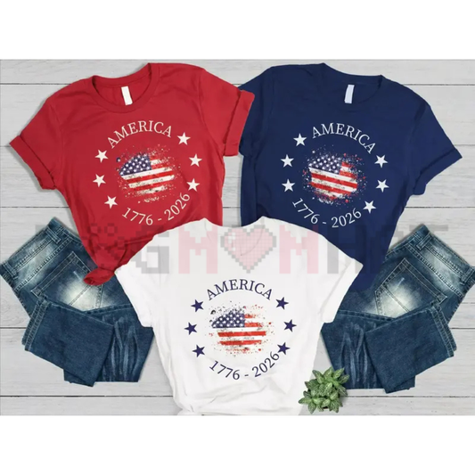 America 250th Anniversary T-Shirt – Vintage 1776 USA Flag Graphic Tee