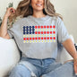 Limited Time Only - American Flag Daysies, Flowers Independence Day T-shirt