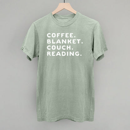 Coffee Blanket Couch Reading
