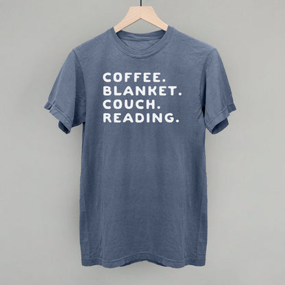 Coffee Blanket Couch Reading