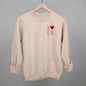 XOXO Heart (Left Chest)