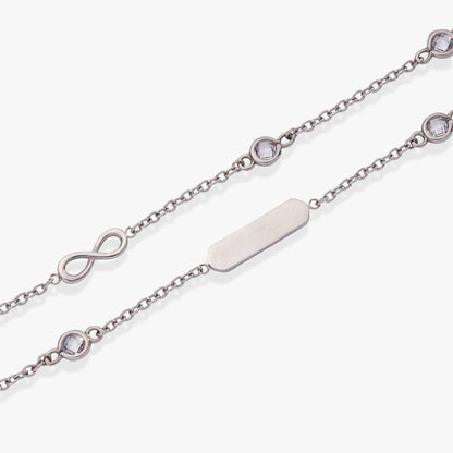 Infinity Chain Double Strand Bracelet