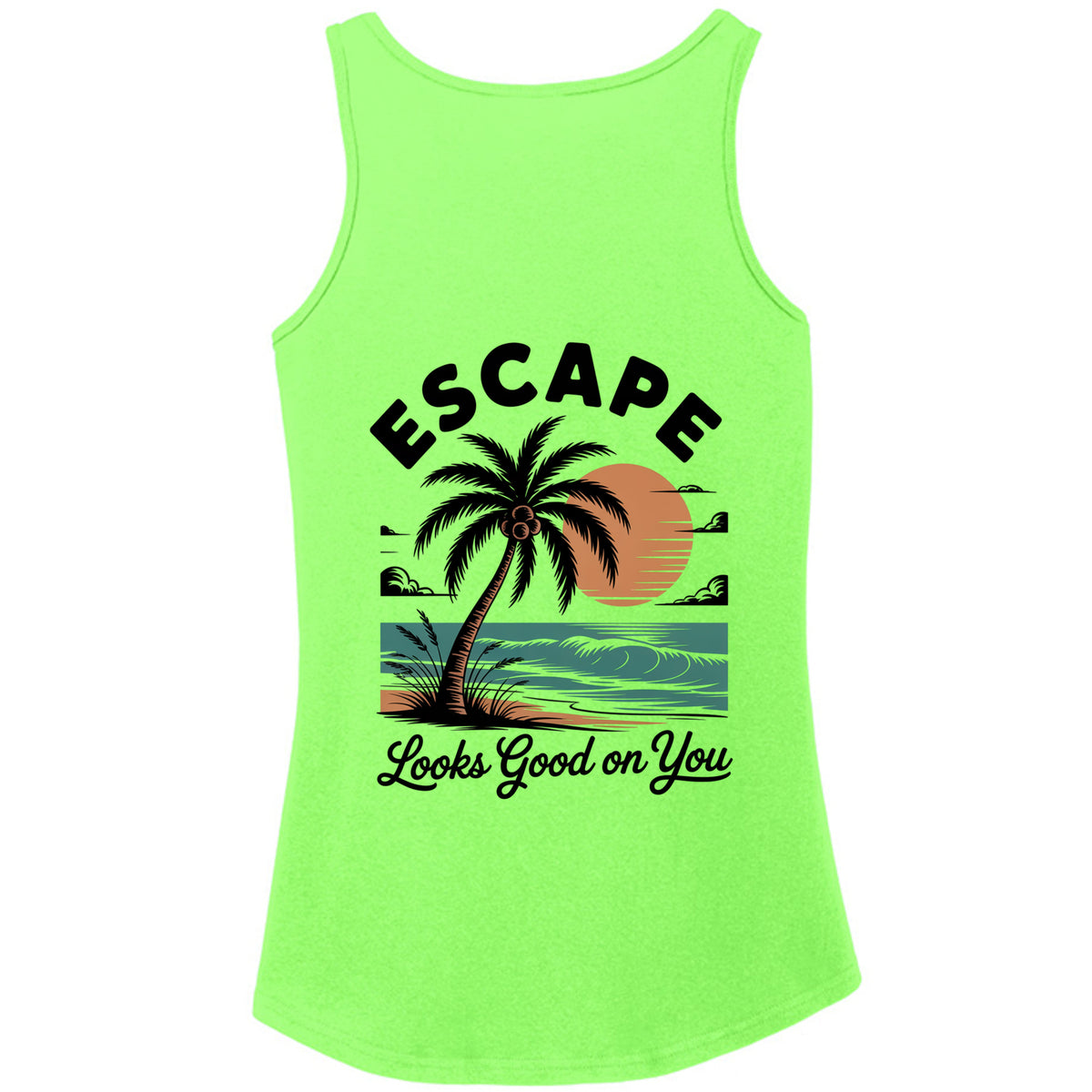 Neon Green - LPC54TT - BACK